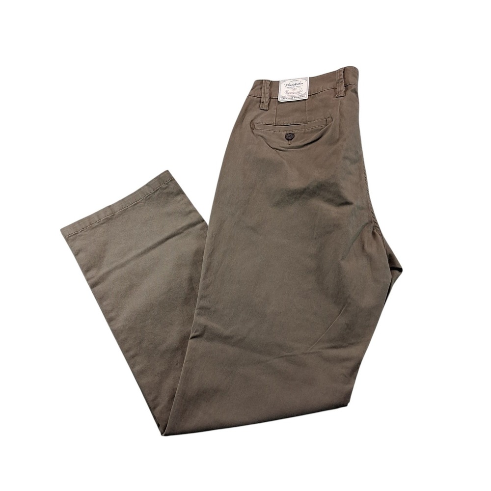 Flag & Anthem Mens Chino Pants 36x32 Brown Nashville Straight Stretch COREPT003